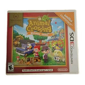Animal Crossing New Leaf Welcome Amiibo Nintendo 3DS Case+Cartridge - No Booklet